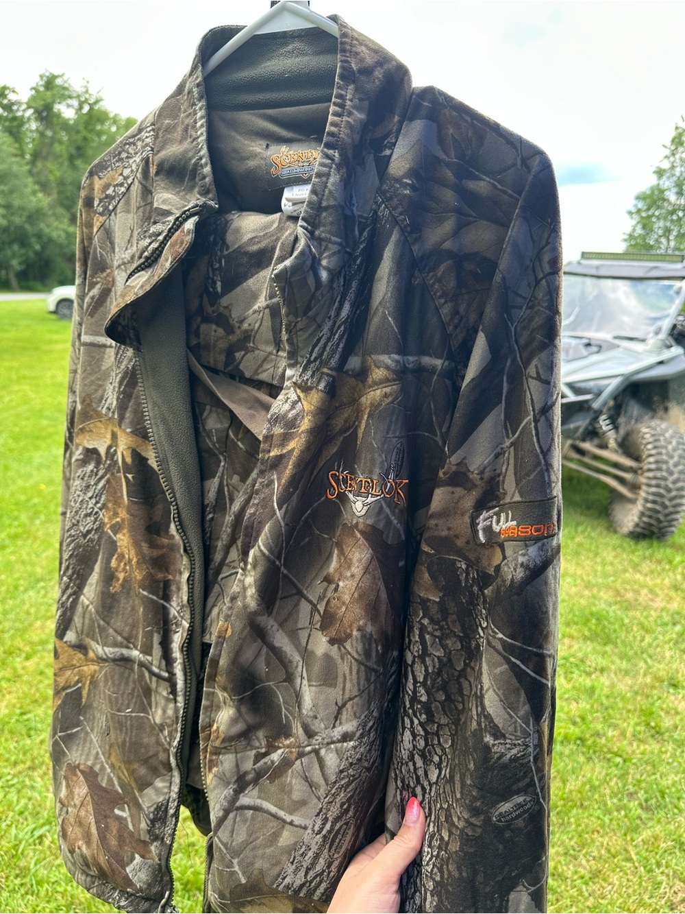 Men's Camo Hunting Jacket - Realtree Brown/Gray